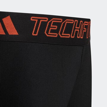 ADIDAS SPORTSWEAR Skinny Sporthose 'Techfit Warm Long' in Schwarz