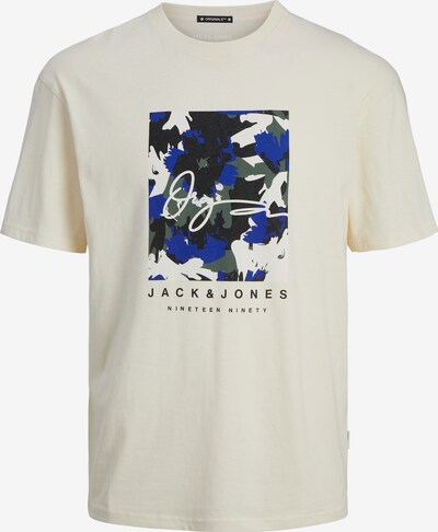 JACK & JONES Camisa 'ARUBA' em creme / azul / cinzento basalto / preto, Vista do produto
