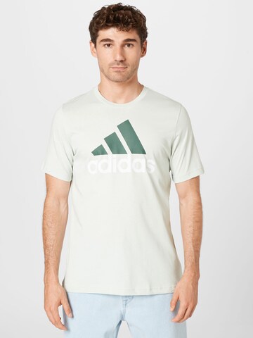 ADIDAS SPORTSWEAR Λειτουργικό μπλουζάκι 'Essentials Big Logo' σε πράσινο: μπροστά