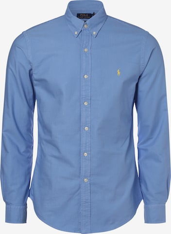 Polo Ralph Lauren - Ajuste estrecho Camisa en azul: frente