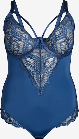 Devoted by Zizzi Боди 'Ella' в Синий: спереди