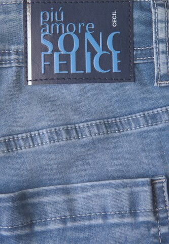 CECIL Slimfit Jeans in Blau