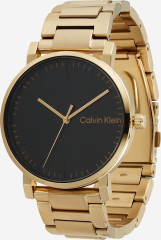 Calvin Klein Analogt ur i guld: forside