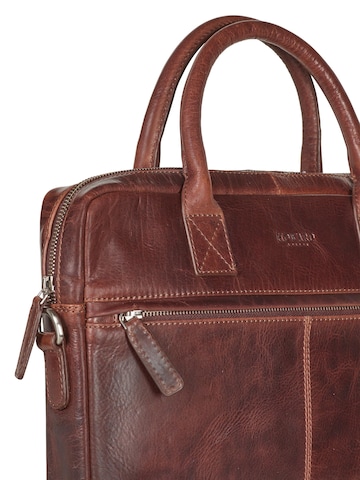 Howard London Laptop bag 'Laptop Bag Evan Brown' in Brown