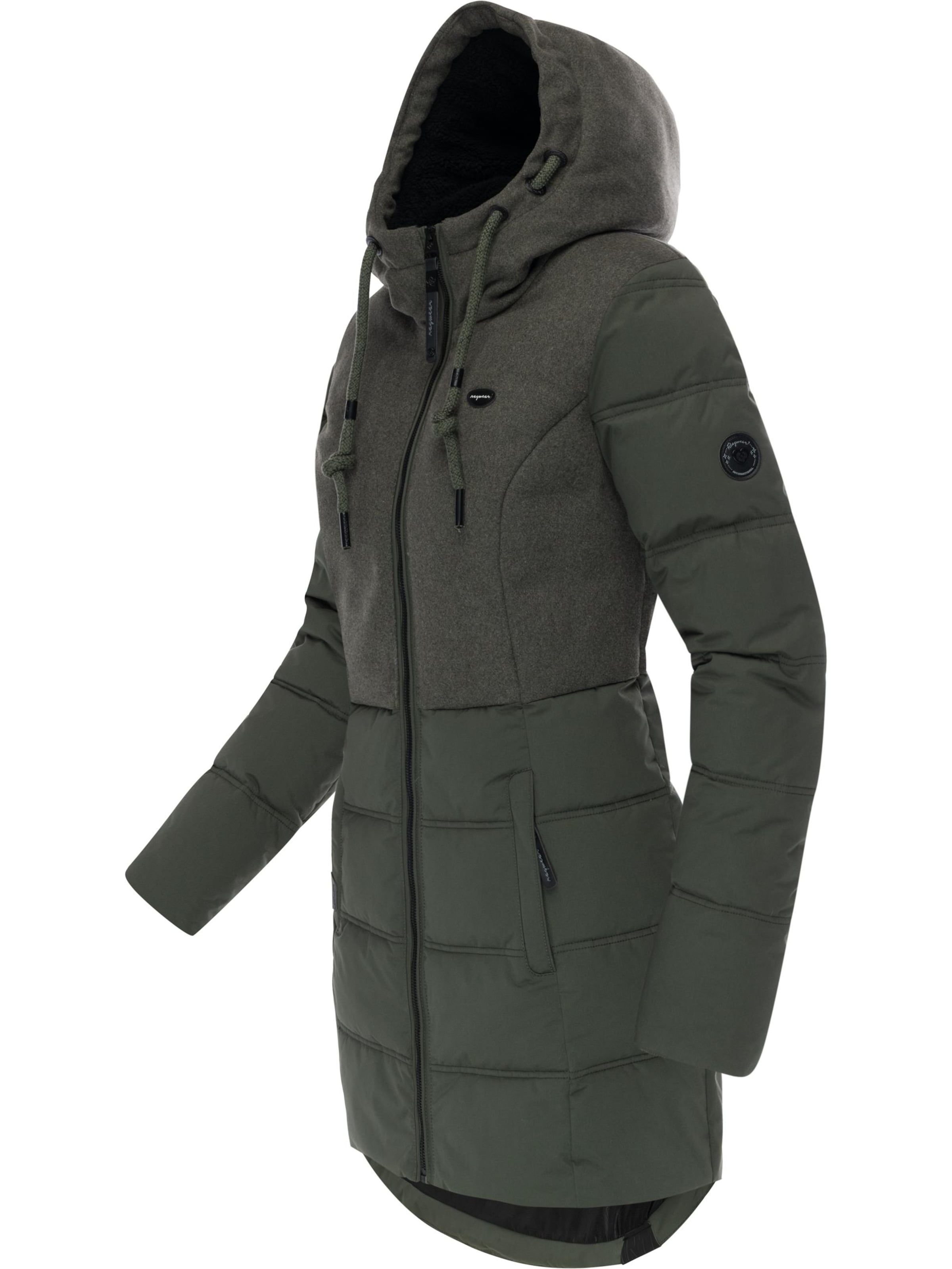 Manteau d’hiver 'Ashani' Ragwear en vert