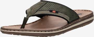Rieker T-bar sandals 'Teen' in Green: front
