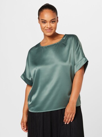 Vero Moda Curve Blouse 'MERLE' in Groen: voorkant