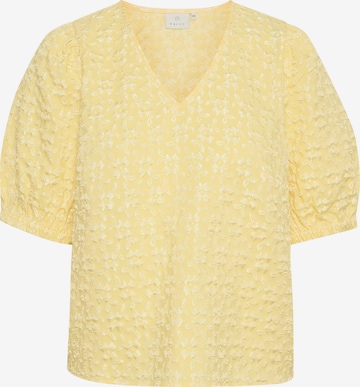 Kaffe - Blusa 'Ulrikke' en amarillo: frente