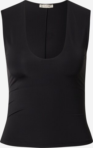 Free People - Top 'SECOND SKIN' en negro: frente