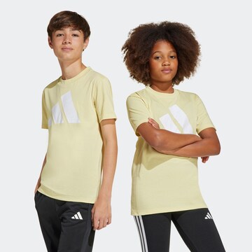 ADIDAS SPORTSWEAR Performance Shirt 'Essentials' in Yellow: front