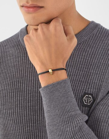 Braccialetto 'Friendship' di Philipp Plein Jewellery in nero: frontale