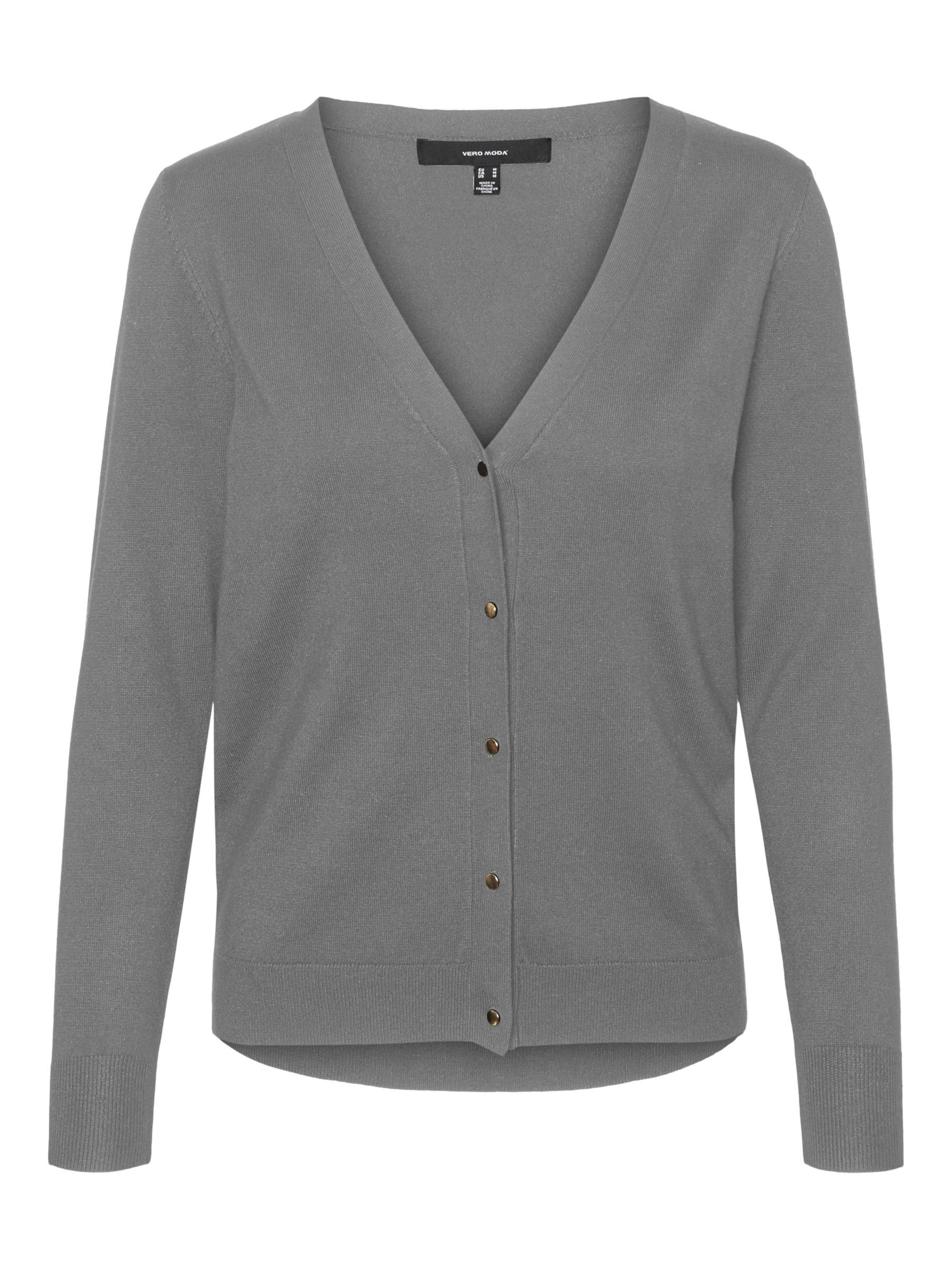 Cardigan 'SILJE' VERO MODA en gris : devant
