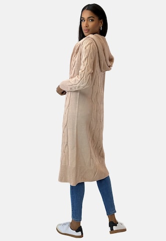 Elara Gebreide mantel in Beige