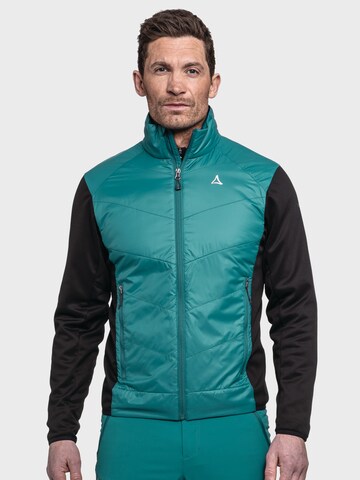 Schöffel Funktionele fleece-jas 'Hybrid Jk Style Cascata MNS ' in Groen: voorkant