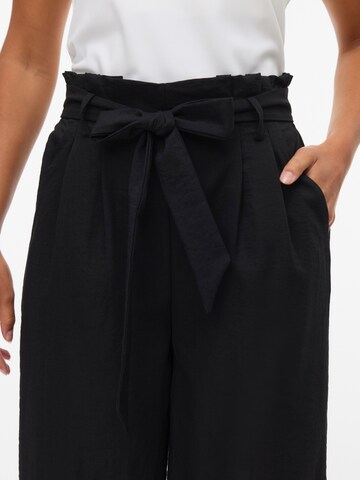 VERO MODA Wide leg Pleat-Front Pants 'VMSYDNEY' in Black