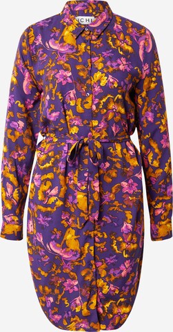 ICHI Košilové šaty 'IHVERA' – fialová: přední strana