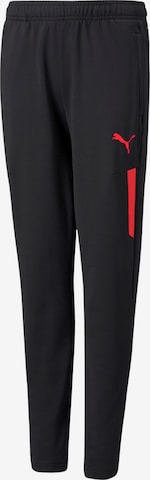 PUMA Tapered Urheiluhousut värissä musta: etupuoli