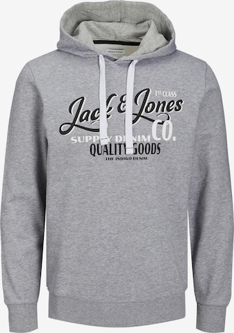 JACK & JONES Sweatshirt 'ANDY' in Grey: front