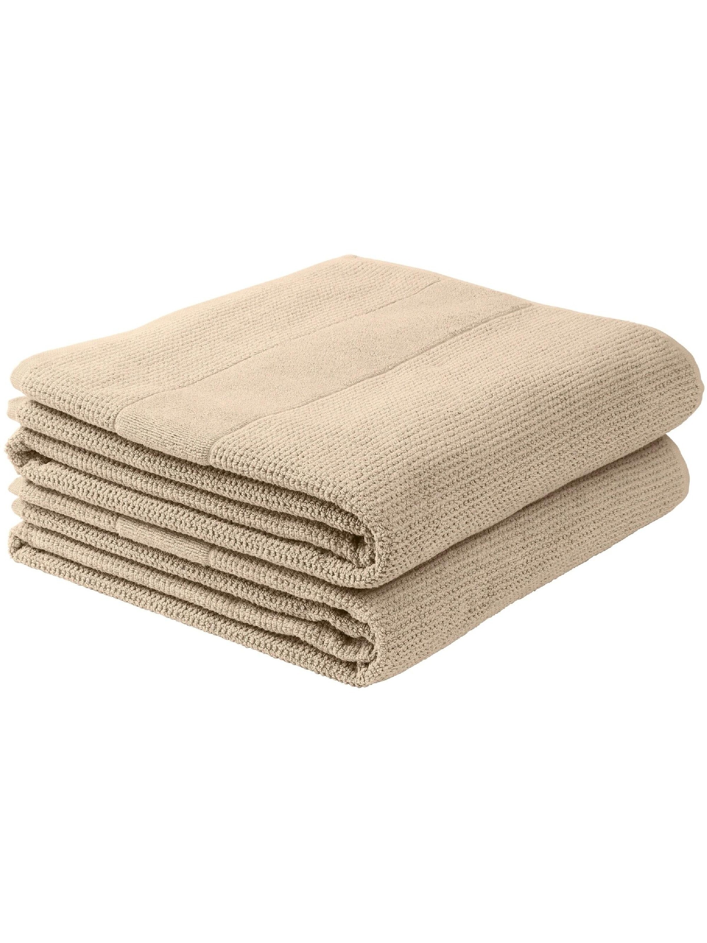 SCHIESSER Duschtücher 'Turin' in Beige: Vorderseite