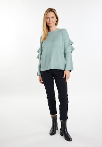 usha WHITE LABEL Sweater 'Pryam' in Green