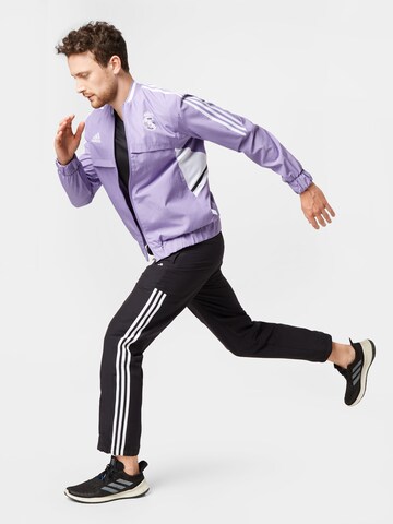 ADIDAS SPORTSWEAR Training Jacket 'Real Madrid Anthem' in Purple