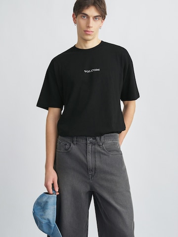 juoda Volcom Marškinėliai: priekis