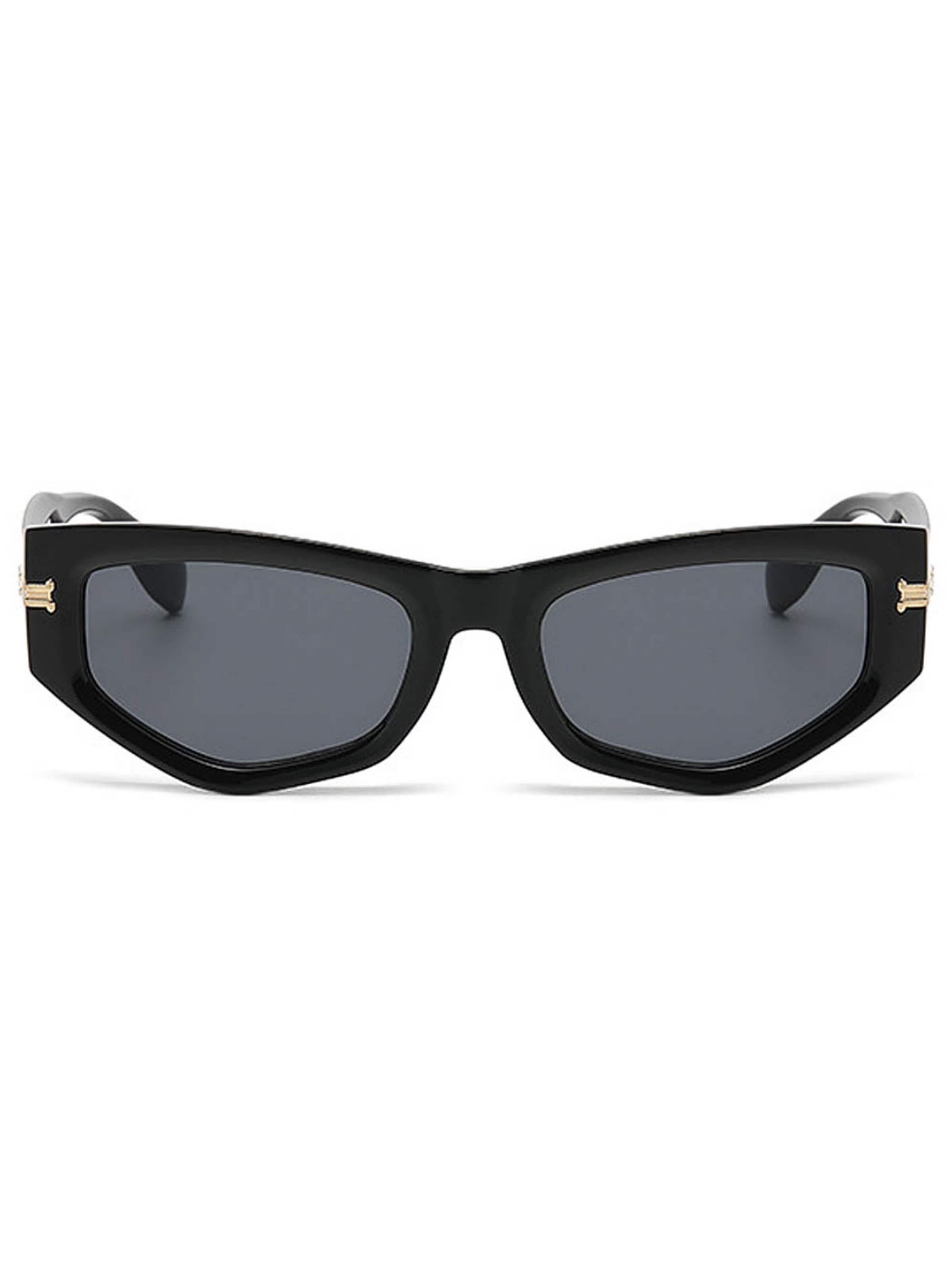 VEYREY Sunglasses 'Cat-eye Sonnenbrillen Bugdurash' in Black: front