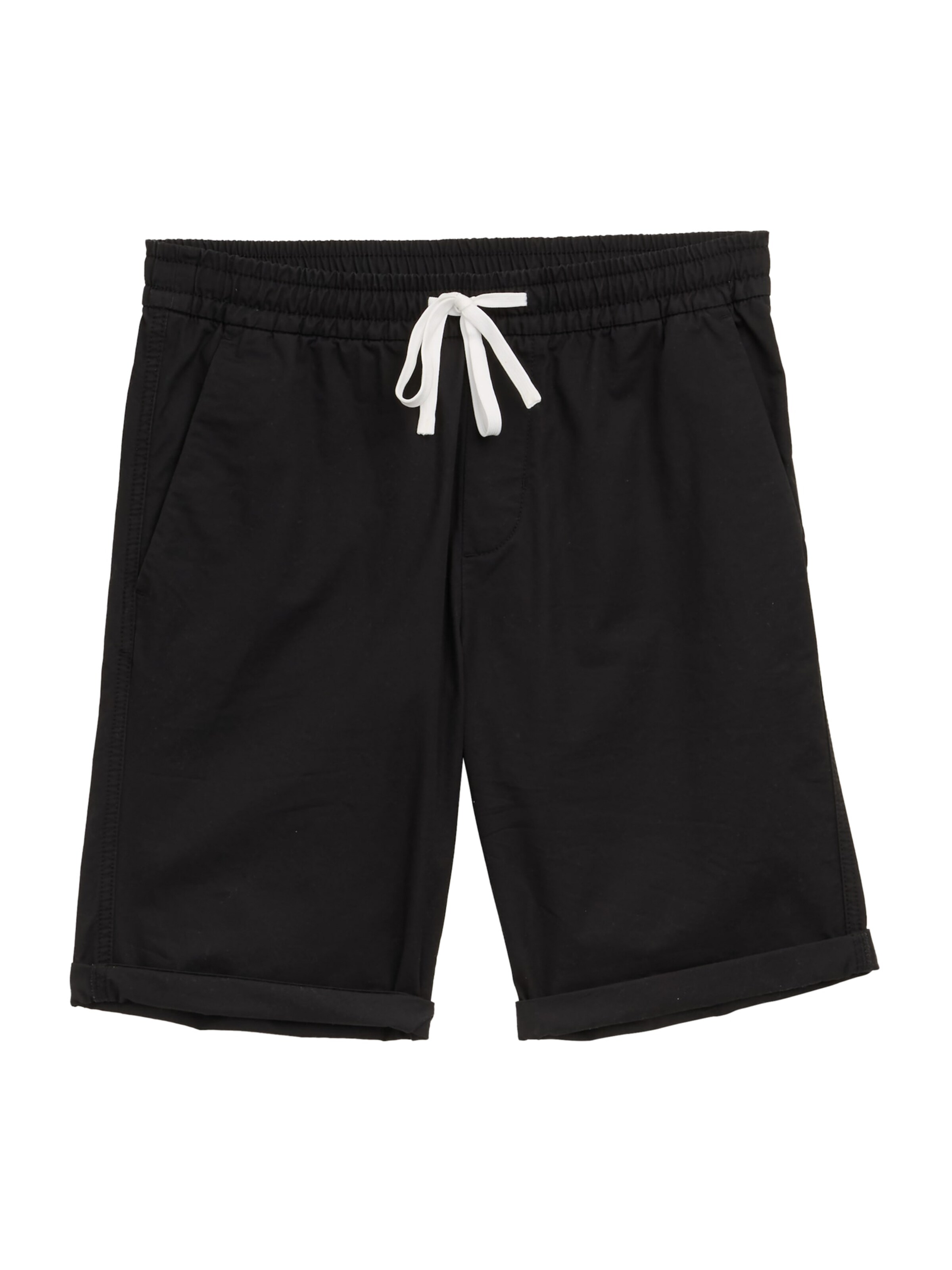 TOM TAILOR DENIM regular Bukser i sort: forside