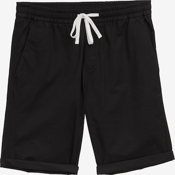 TOM TAILOR DENIM Regular Trousers in Black: front