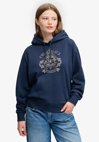 Sweat-shirt Superdry & Co en bleu : devant