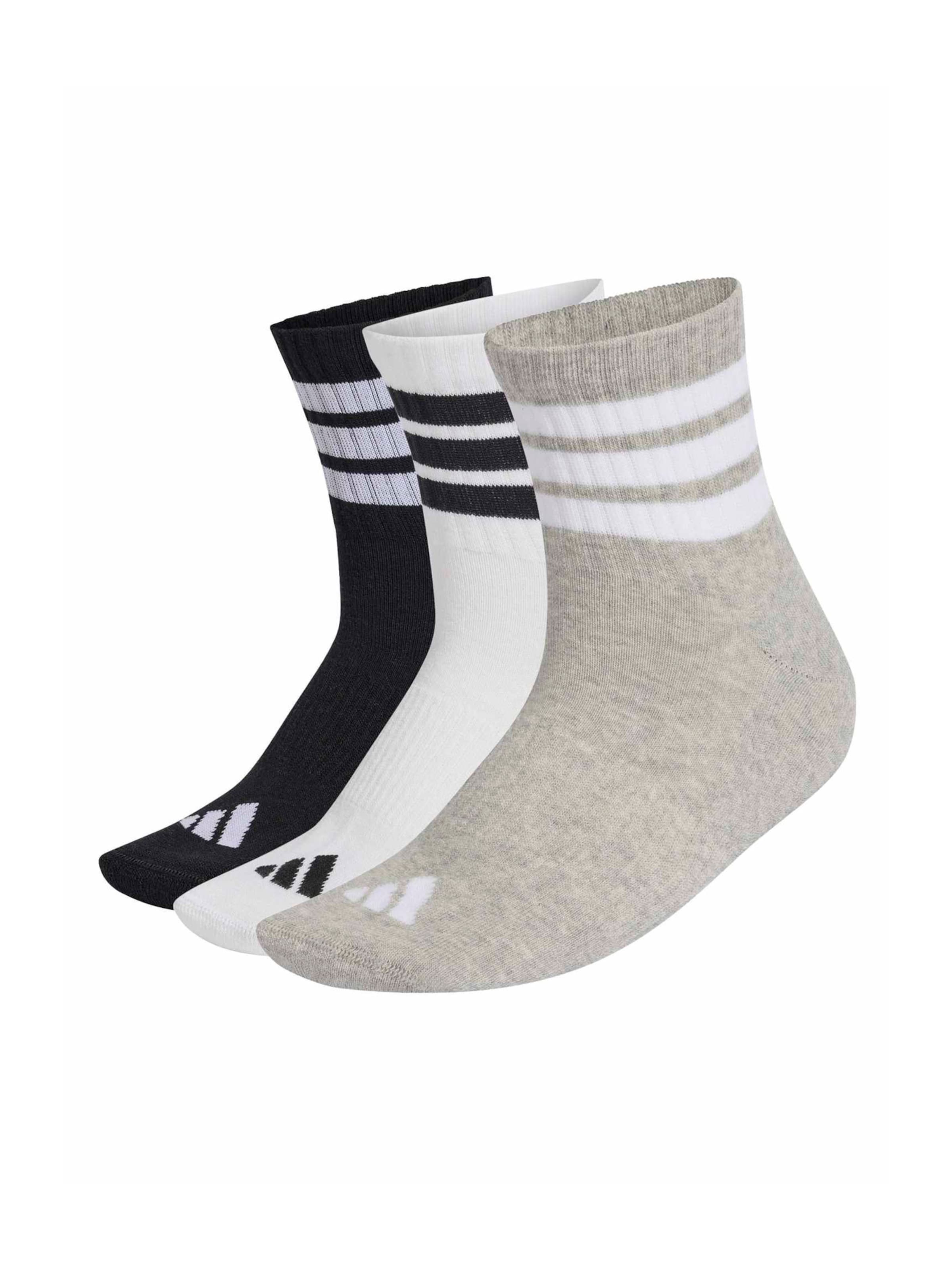 szürke / fekete / fehér ADIDAS PERFORMANCE Sportzoknik 'ESS', Termék nézet