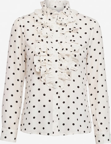 Tantra Bluse 'BLANCA' in Weiß: Vorderseite