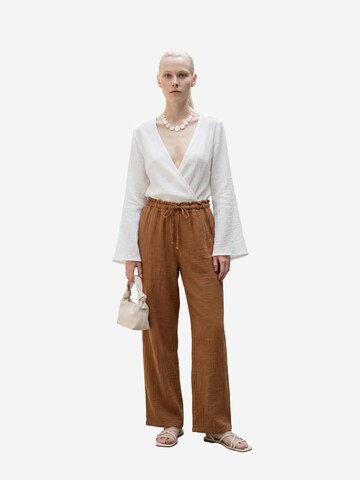 My fashion - Regular Calças em castanho