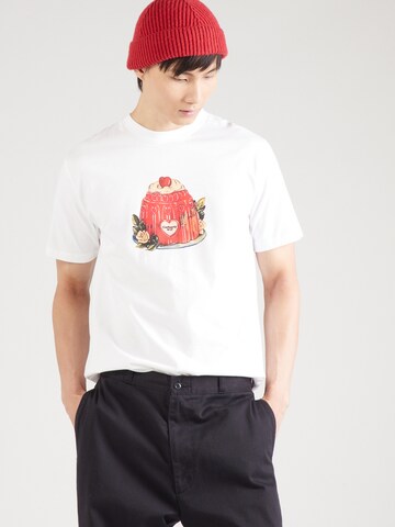 Carhartt WIP - Camiseta 'Pudding' en blanco: frente