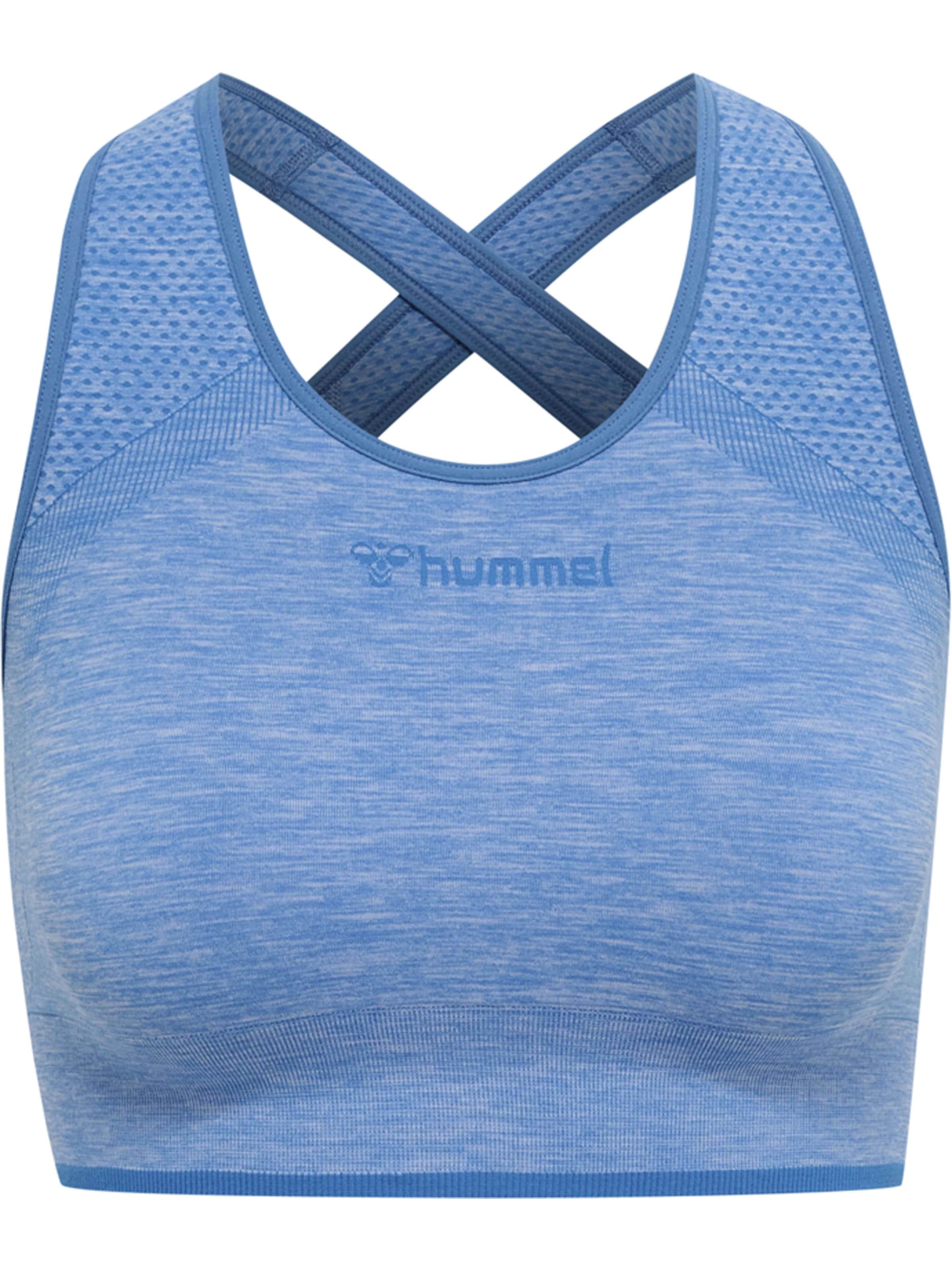 Hummel Bustier Sports-BH i blå: forside