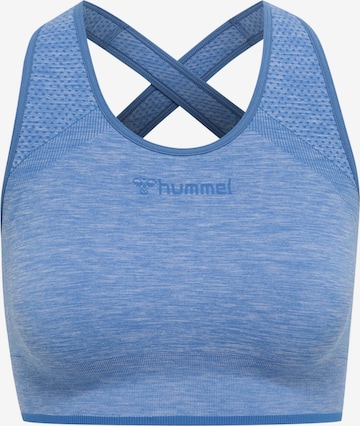 Reggiseno sportivo di Hummel in blu: frontale