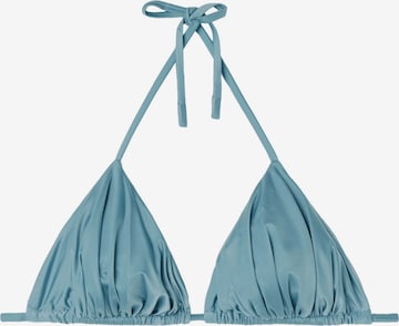 CALZEDONIA Triangle Bikini Top in Blue: front