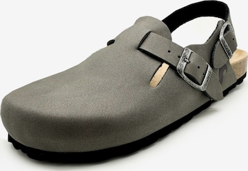 thies Clogs 'thies 1856 ® Eco Bio Backstrap Clog' in Grey: front