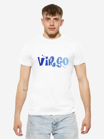 Cotton Prime T-Shirt 'Jungfrau' in Weiß: Vorderseite