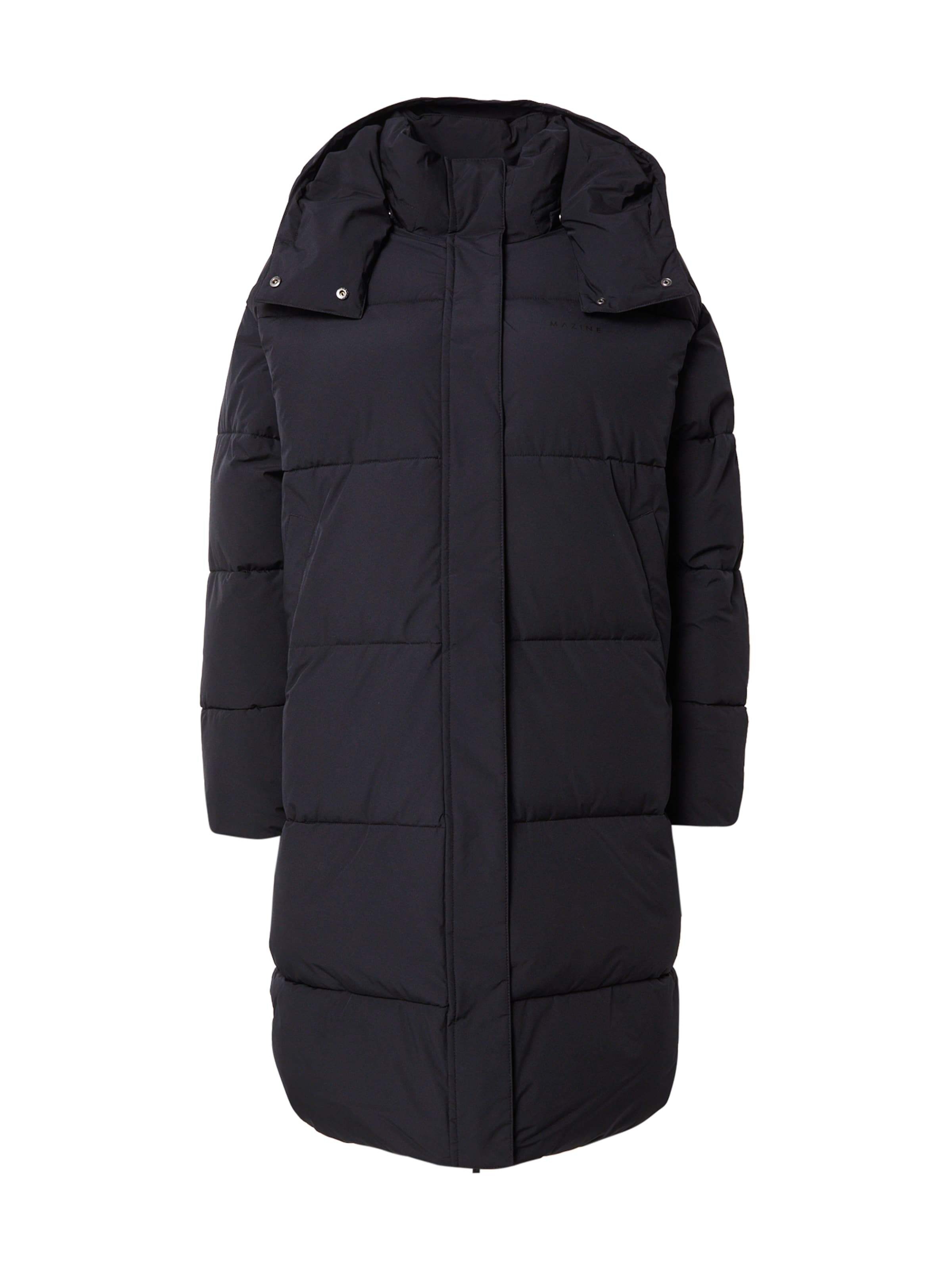 mazine Зимно палто в черно: отпред