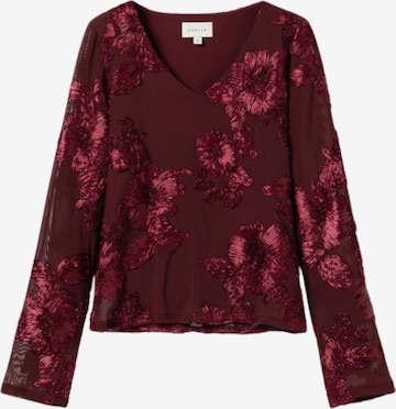 Top ' Lucille ' di Noella in rosso: frontale