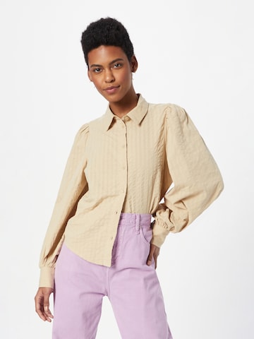 Monki Bluse in Beige: predná strana