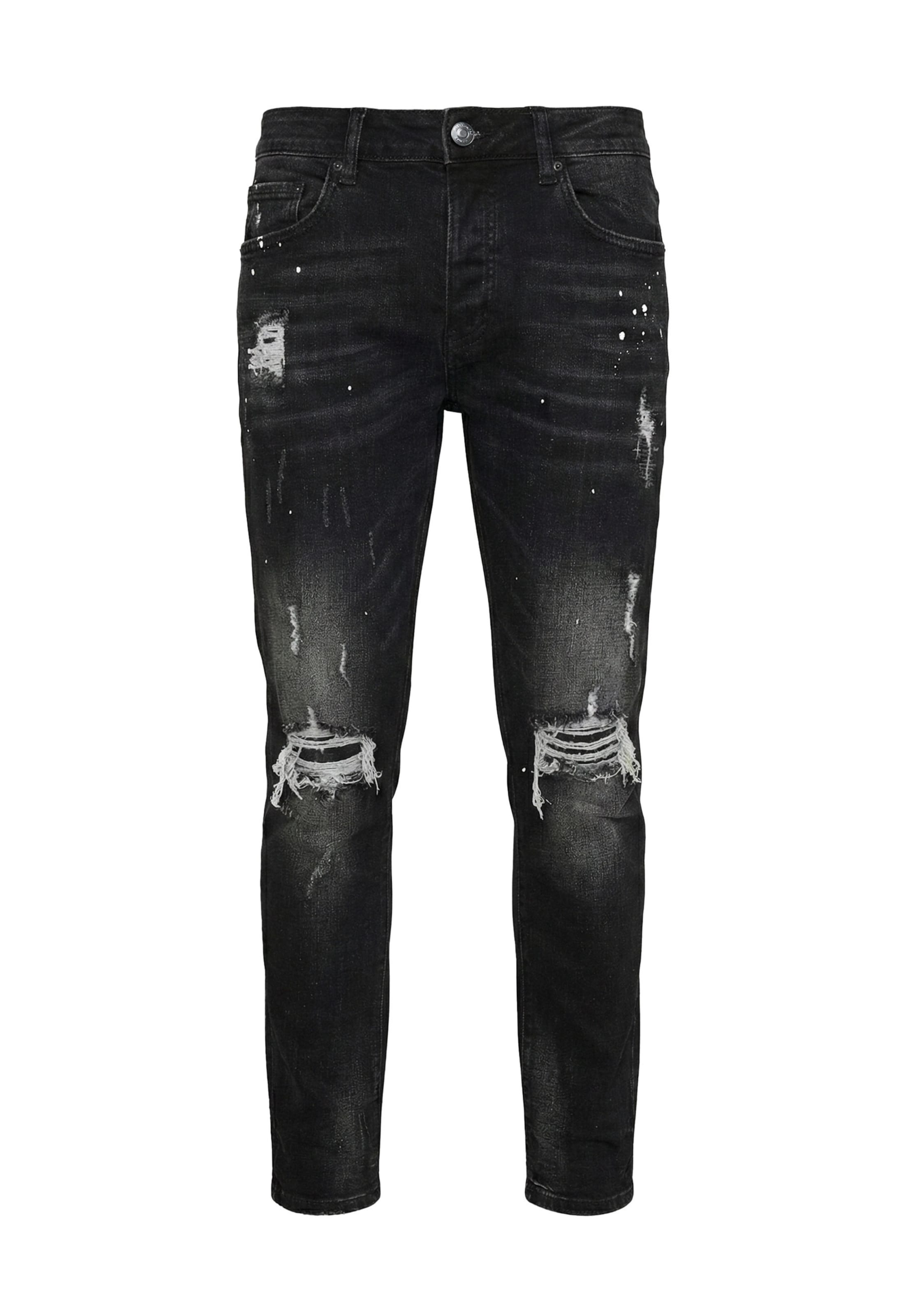 Alessandro Zavetti - Calças de ganga 'DAMIANO 2.0' em preto: frente