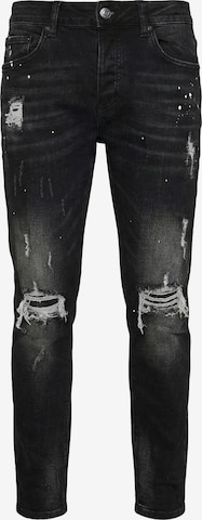 Alessandro Zavetti - Calças de ganga 'DAMIANO 2.0' em preto: frente