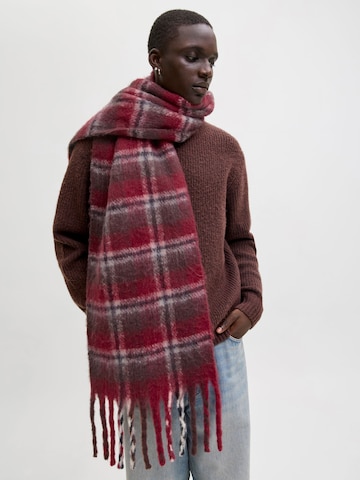 JACK & JONES Schal 'JARNORREBRO' in Rot: Vorderseite