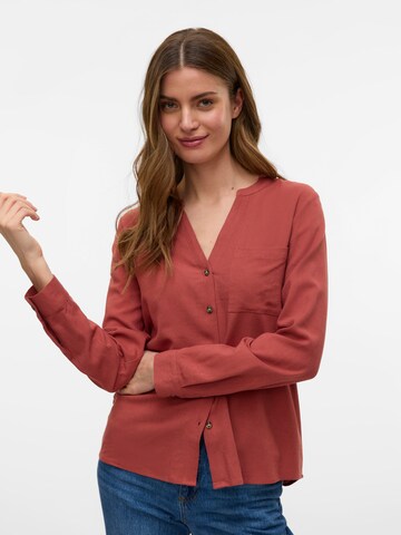 Chemisier 'VMMYMILO' VERO MODA en rouge