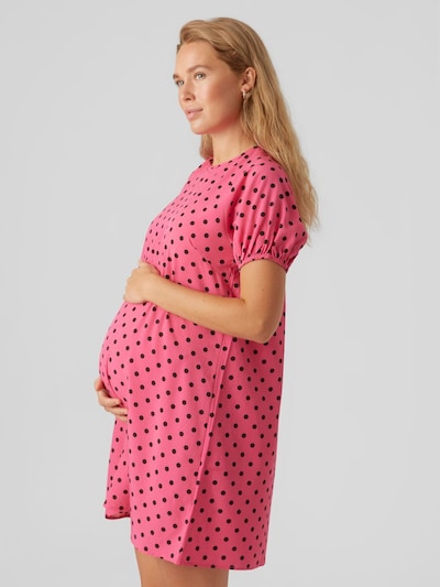 MAMALICIOUS Jurk in de kleur Lichtroze / Zwart, Productweergave