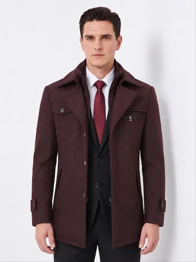 ALLTHEMEN Winter Coat 'Froststille' in XS in Wine red, Item view