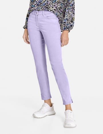 GERRY WEBER - Skinny Calças de ganga 'Best4me' em roxo: frente