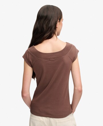 Superdry & Co Shirt 'Athletic Essentials' in Brown